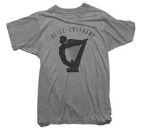 Alice Coltrane Mens T-Shirt - Harp Bust - Tee - Officially Licensed Gray Large