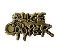 Rock Off officially licensed products Alice Cooper Dripping Logo Pin Badge One Size