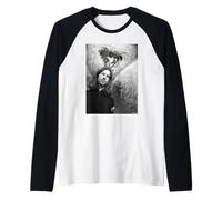 Alice Cooper Godfather of Shock Rock Live by Andy Willsher Raglan Baseball Tee