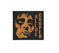 Alice Cooper Gold Patch Badge Embroidered Iron on Applique Patch Accessory