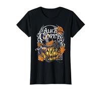 Alice Cooper Jack O Lantern T-Shirt, Women, Black, Large