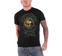 Alice Cooper Men Billion Dollar Baby Crest Short Sleeve T-Shirt, Black, Large