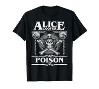 Alice Cooper Poison Label T-Shirt, Men, Black, Large