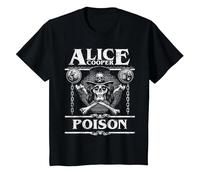 Alice Cooper Poison Label T-Shirt, Youth, Black, 3T