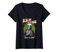 Alice Cooper - Raise the Dead Tomb Halloween V-Neck T-Shirt