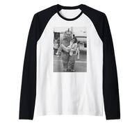 Alice Cooper School's Out Singer With Monster 1975 Raglan Baseball Tee
