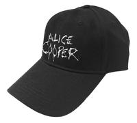 Alice Cooper Women's Dripping Logo Baseball Cap in Black Alice Cooper Black One Size