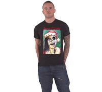 Alice Cooper Xmas Card T-Shirt in Black | Size: Medium Alice Cooper Black M