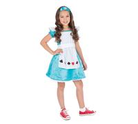 Girls Fairytale Alice Wonderland Costume Fancy Dress Book Week Child Kids Outfit