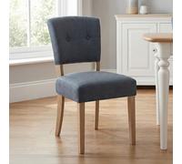 Alice Dining Chair - Set of 2 - Slate Fabric - Pale Legs