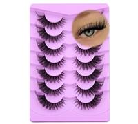 ALICE Eyelashes Fox Eye Lashes Mink Faux Fluffy Natural False Wispy Cat Pack Fake 7 Pairs
