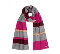 Alice Hannah Women's ABBA Striped Scarf, Pink (Fus), One Size