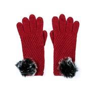 Alice Hannah Women's ALINA Plain Gloves, Red, One Size
