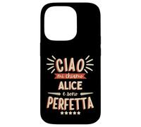 Alice Idea Regalo Personalizzata Amica Nome Divertente Case for iPhone 14 Pro