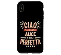 Alice Idea Regalo Personalizzata Amica Nome Divertente Case for iPhone XS Max
