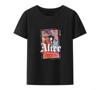 Alice-in-Borderland-Camiseta-Hombre-Camisetas-Novelty-Casual-T-Shirts-Blouse-Anime-T-Shirt-Style-Short Black