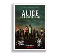 Alice In Borderland Cast Signed Autograph A4 Poster Photo Print TV Show Series Framed Memorabilia Gift (A4 POSTER ONLY)