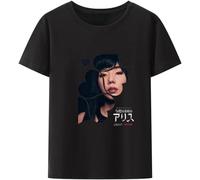 Alice in Borderland Cool Style Man T-Shirt Graphic Tshirts Koszulki Leisure Creative Crew Neck Unisex Short Sleeve T-Shirt M Black