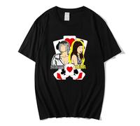 Alice in Borderland Print T-Shirt,Unisex Casual Short Sleeve Top (Black,S)