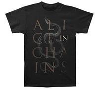 Alice In Chains Men's Alice Snakes Short Sleeve T-Shirt, Black, XX-Large
