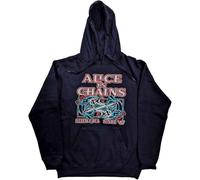 Alice In Chains Unisex Adult Totem Fish Pullover Hoodie (S) (Navy Blue)