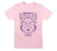 Alice In Wonderland Adventures In Wonderland Cotton Boyfriend T-Shirt Disney Baby Pink M
