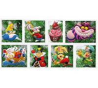 Alice in Wonderland Alice Holiday Christmas Ornament Set - Unique Shatterproof Plastic Design