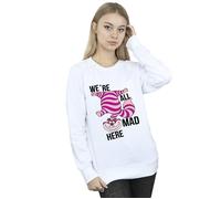 Alice In Wonderland All Mad Here Sweatshirt Disney White XXL