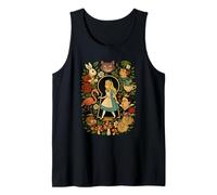 Alice in Wonderland Characters Lewis Carroll Illustration Tank Top