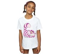 Alice In Wonderland Cheshire Cat Cotton T-Shirt Disney White 5-6 Years