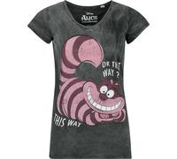 Alice in Wonderland Cheshire Cat - This way or that way? T-Shirt black 3XL