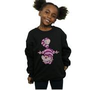 Alice In Wonderland Cheshire Cat Upside Down Sweatshirt Disney Black 9 Years