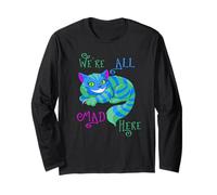 Alice in Wonderland Cheshire Cat We're All Mad Here Long Sleeve T-Shirt