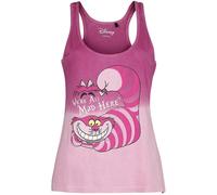 Alice in Wonderland Cheshire Cat - We're All Mad Here Top light pink L