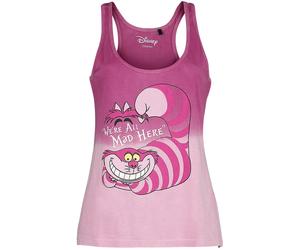 Alice in Wonderland Cheshire Cat - We're All Mad Here Top light pink XL
