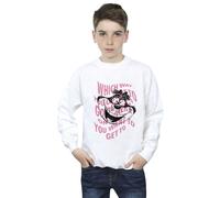 Alice In Wonderland Chesire Cat Sweatshirt Disney White 5-6 Years
