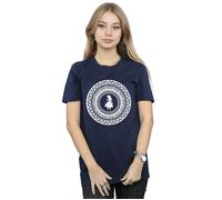 Alice In Wonderland Circle Cotton Boyfriend T-Shirt Disney Navy L