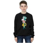 Alice In Wonderland Classic Mad Hatter Sweatshirt Disney Black 12-13 Years