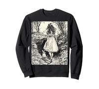 Alice in Wonderland Down the Rabbit Hole Vintage Fantasy Sweatshirt