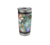Alice in Wonderland Fantasy Garden Collage Stainless Steel Insulated Tumbler