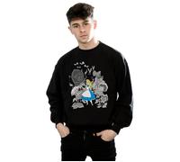 Alice In Wonderland Flowers Sweatshirt Disney Black XXL