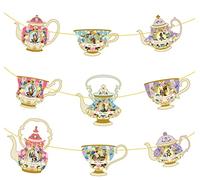 Alice In Wonderland Hanging Teapot & Tea Cup Bunting for Mad Hatter Tea Party