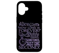 Alice in Wonderland 'How long is forever' (Purple) Case for iPhone 16