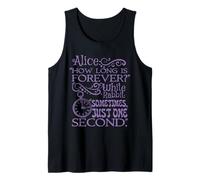 Alice in Wonderland 'How long is forever' (Purple) Tank Top