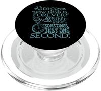Alice in Wonderland 'How long is forever' (Teal) PopSockets PopGrip for MagSafe