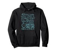 Alice in Wonderland 'How long is forever' (Teal) Pullover Hoodie