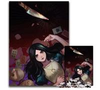 Alice in Wonderland Illustration Jigsaw Puzzles for Adults 1000 Jigsaw Puzzles for Adults for Teenager & Families Perfect DIY Decor & BrainTeasing Challenge 1000 PCS(38x26cm)