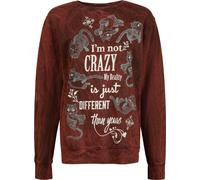 Alice in Wonderland I'm not crazy Sweatshirt red XL