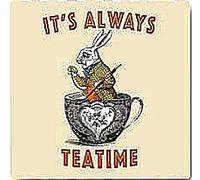 Alice In Wonderland It's Always Teatime drinks mat/coaster (og)