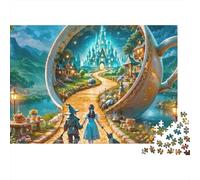 Alice in Wonderland Jigsaw Puzzle City 1000 Pieces 100% Recycled Board Extra-thick for Adults Stress Relief Gift 38x26cm/1000pcs